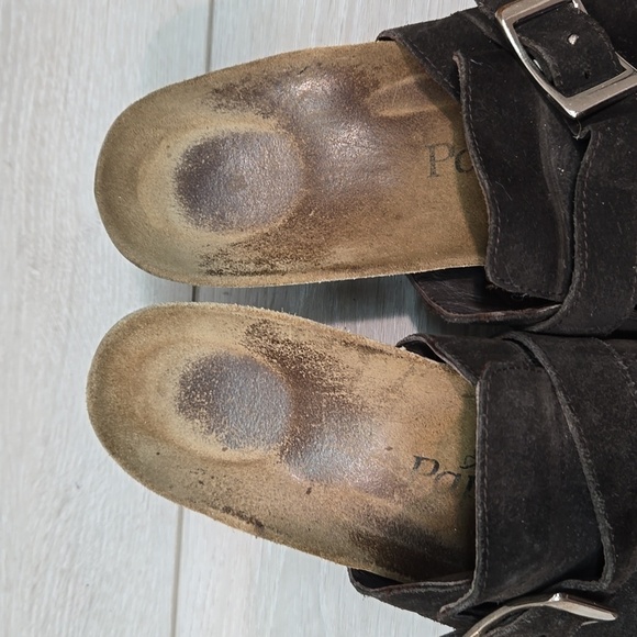 Papillio By Birkenstock Women Suede Heels Mary Jane Clog sz 38/7 - Picture 4 of 12